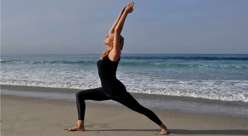 Jenis Gerakan Senam Yoga untuk Pemula | warrior 1