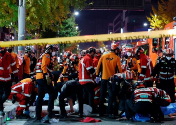 Pesta Halloween di Itaewon