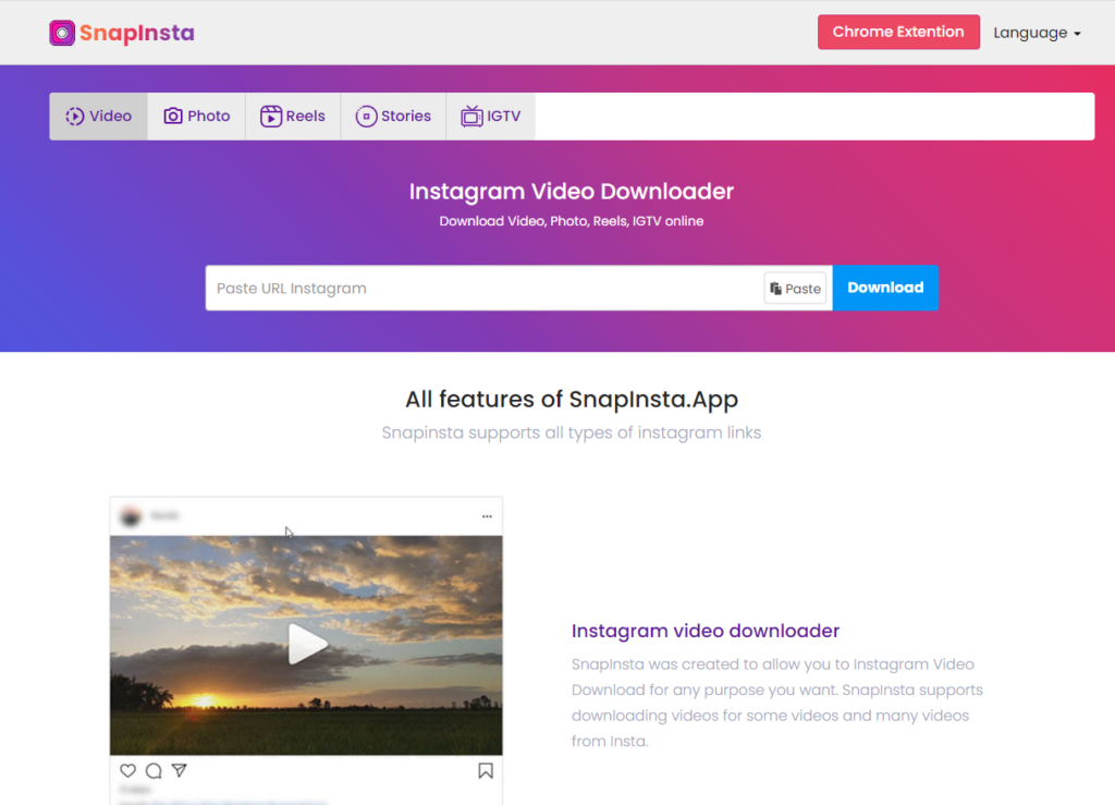 Cara Download Video Instagram || Snap Insta