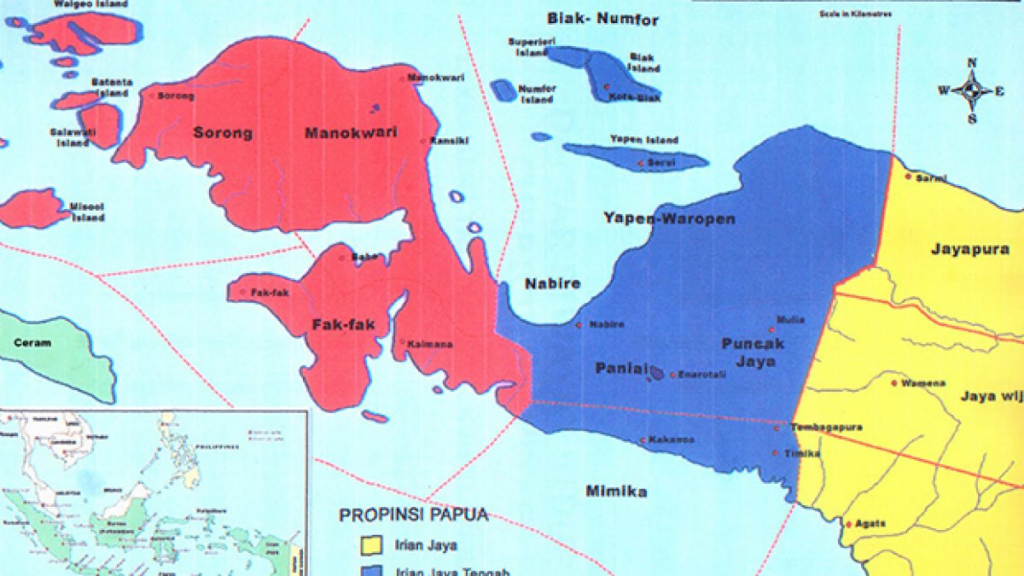 Cakupan wilayah Provinsi Papua Barat Daya