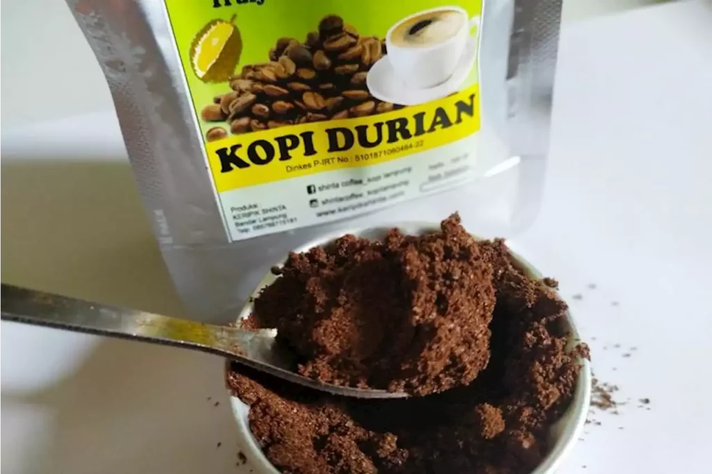 oleh-oleh khas Lampung bubuk kopi durian
