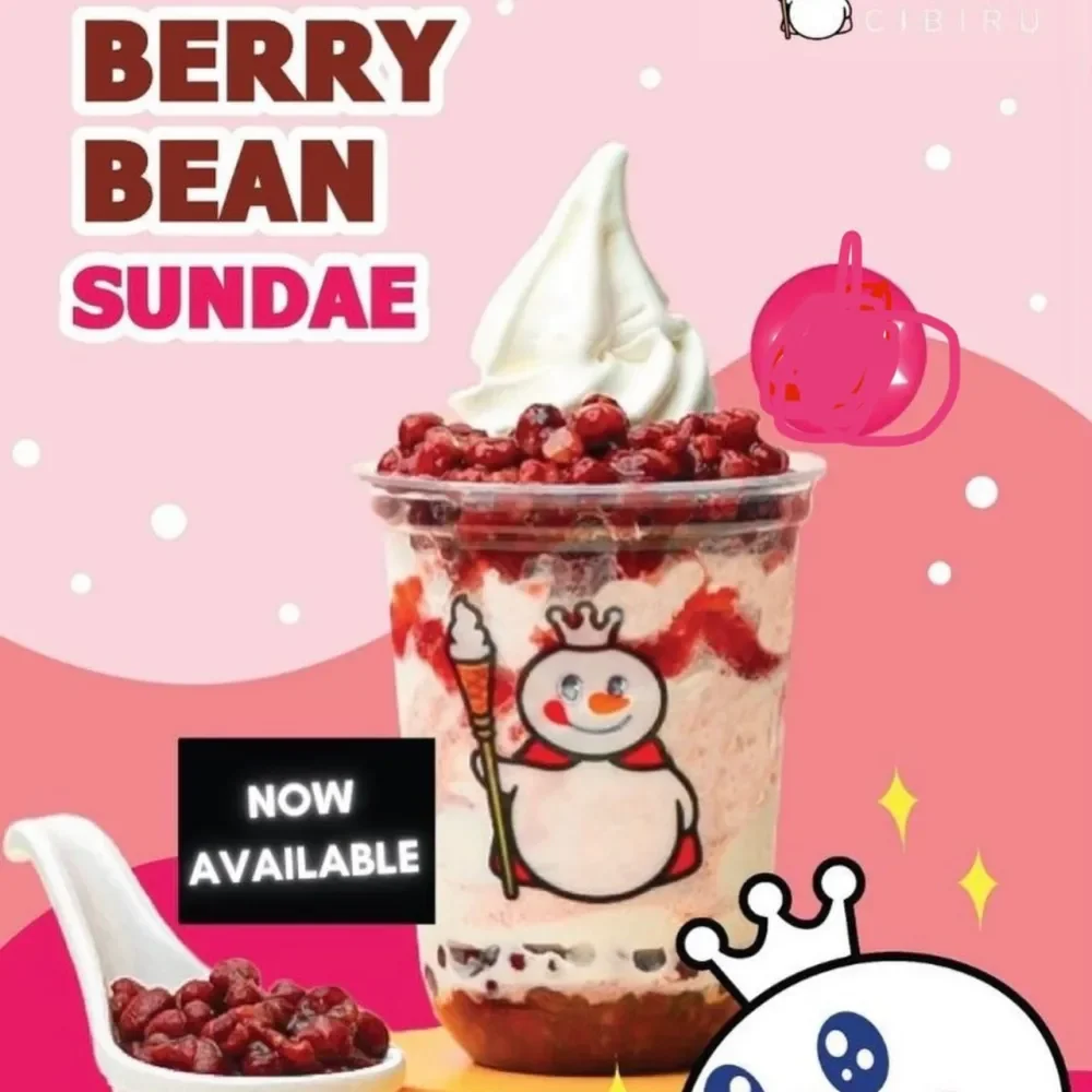 Menu Mixue Paling Enak || Berry Bean Sundae