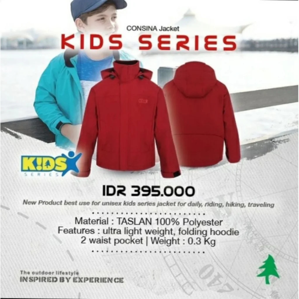 Consina Jaket Kid Series || Jaket Consina Wanita Terbaik