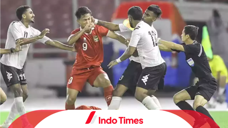Miris! Pemain Fiji Pukul Frengky Timnas U-20 dalam Laga Friendly Match