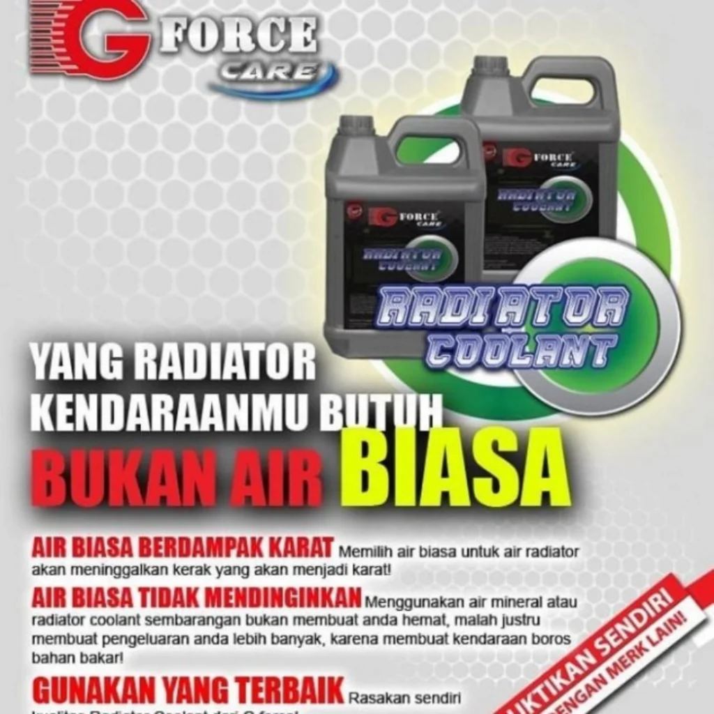 G Force Radiator Coolant || Merk Cooler Mobil Radiator