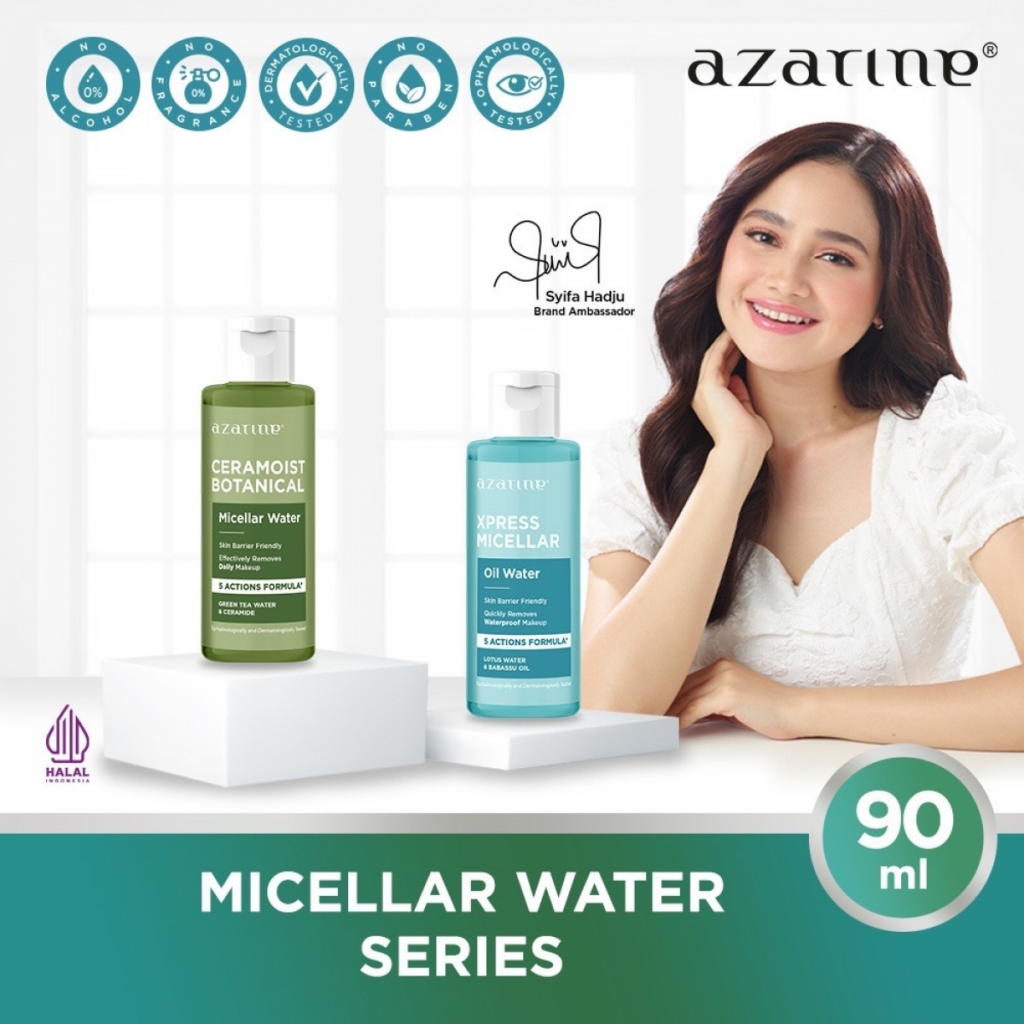 Azarine Micellar Water || Double Cleansing Populer 2023 
