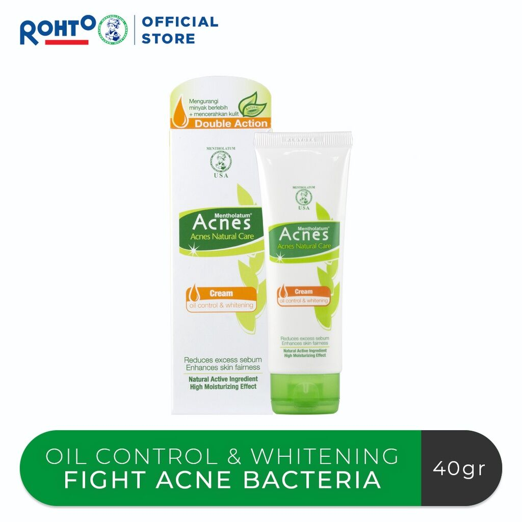 Acnes Natural Care Oil Control & Whitening Cream || Cream Pemutih Wajah Pria