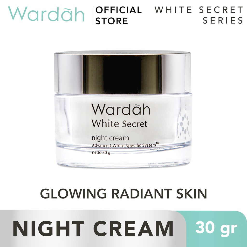 Wardah White Secret Night Cream || Cream Wardah Glowing
