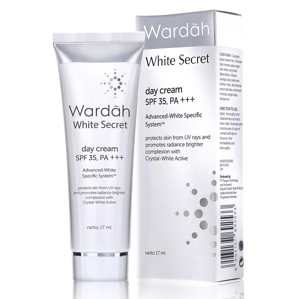 Wardah White Secret Day Cream SPF 35 || Cream Wardah Glowing