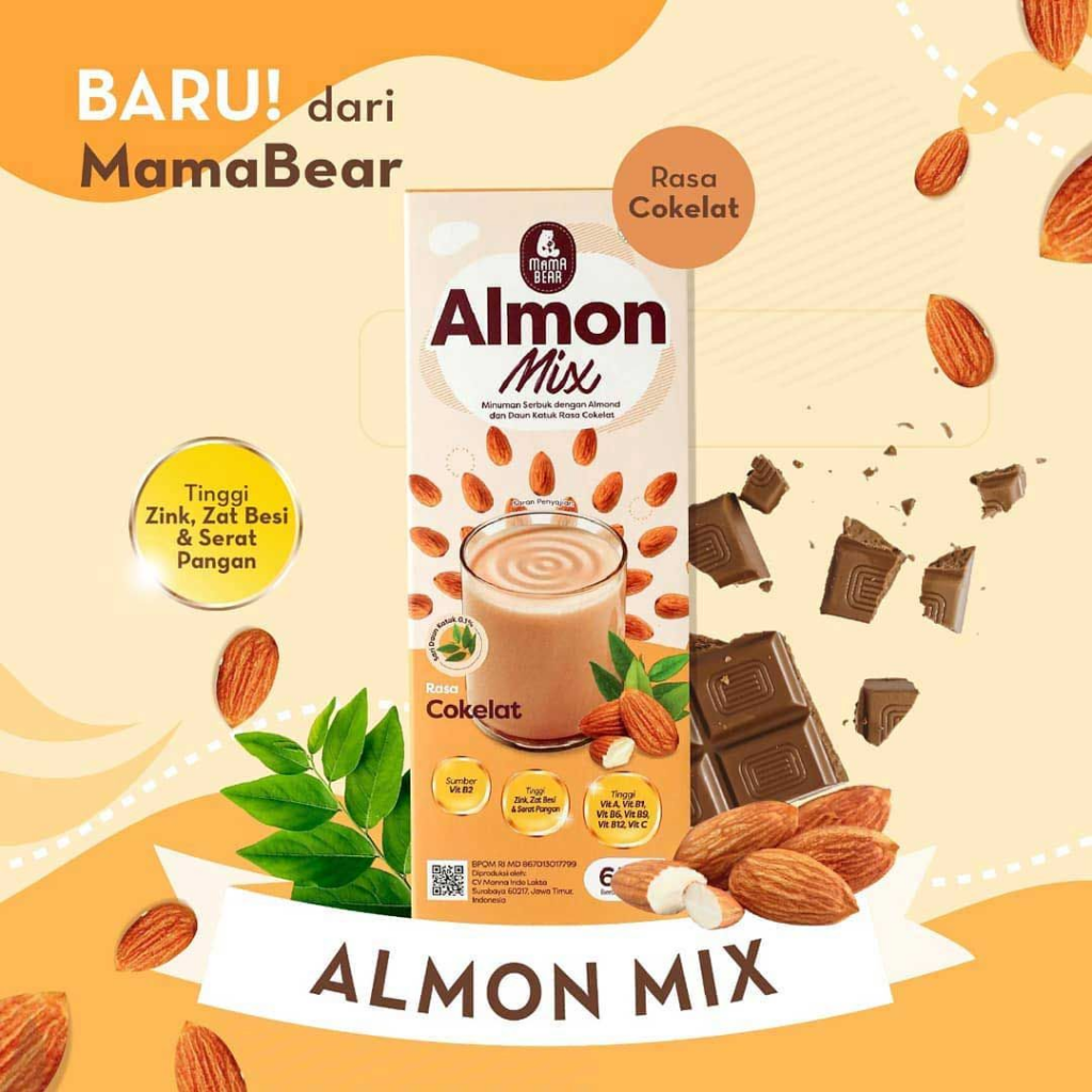 MamaBear Almon Mix || Merk Susu Almond Terbaik