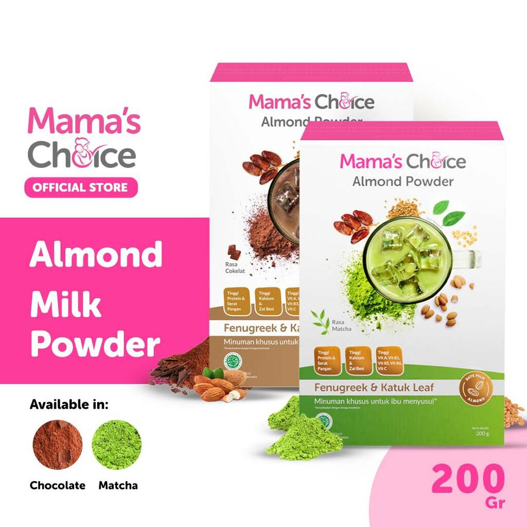 Mama’s Choice Almond Milk Powder (ASI Booster) || Merk Susu Almond Terbaik
