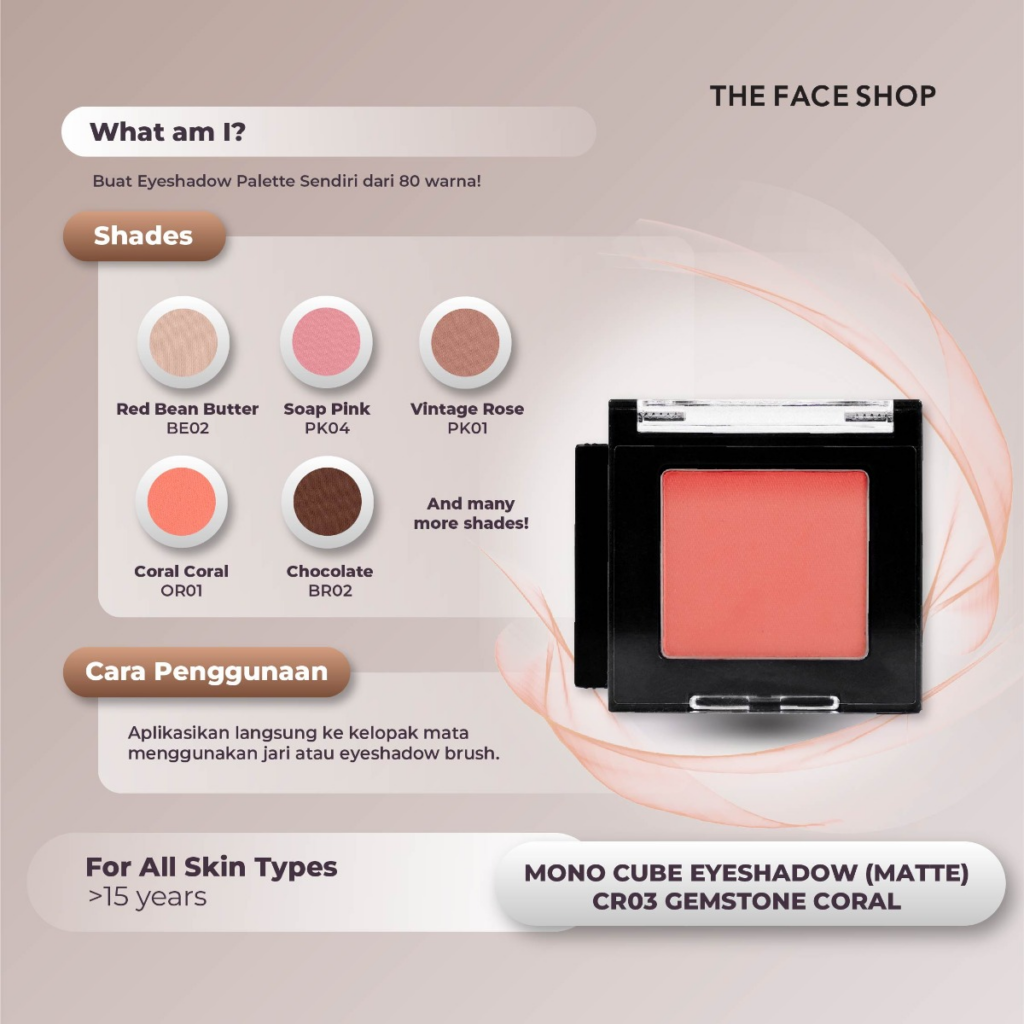 The Face Shop Mono Cube Eyeshadow || Eyeshadow Ala Korea Terbaik 2023