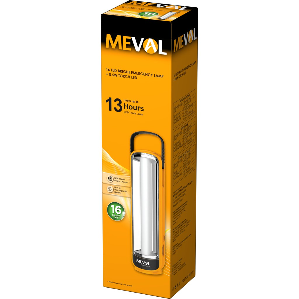 Meval 16 LED Bright   0.5W Senter LED || Lampu Emergency Tahan Lama
