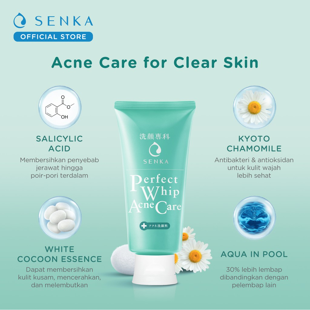 SENKA Perfect Whip Acne Care || Sabun Muka Untuk Jerawat || Indo Times