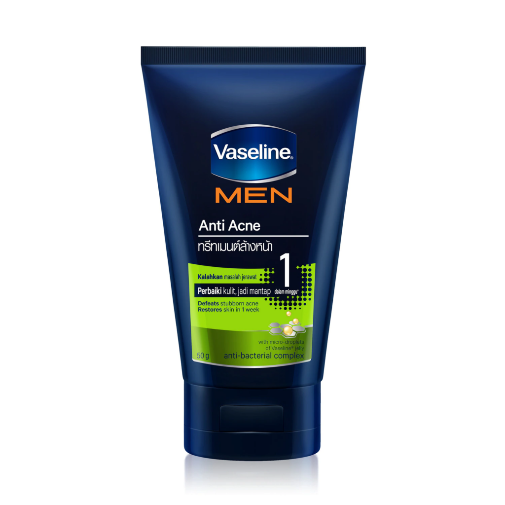 Unilever Vaseline Men Face Anti-acne Face Wash || Sabun Muka Untuk Jerawat || Indo Times