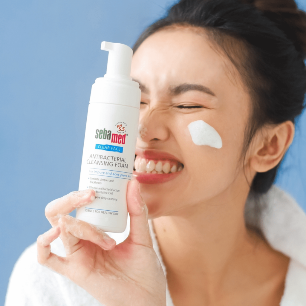 Sebamed Clear Face Antibacterial Cleansing Foam || Sabun Muka Untuk Jerawat || Indo Times