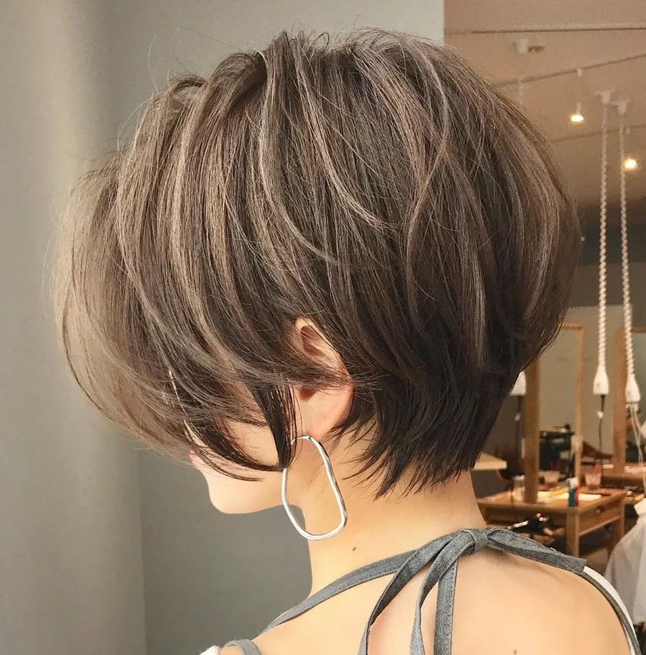 Model Rambut Bondol Wanita Gemuk || Pixie Cut