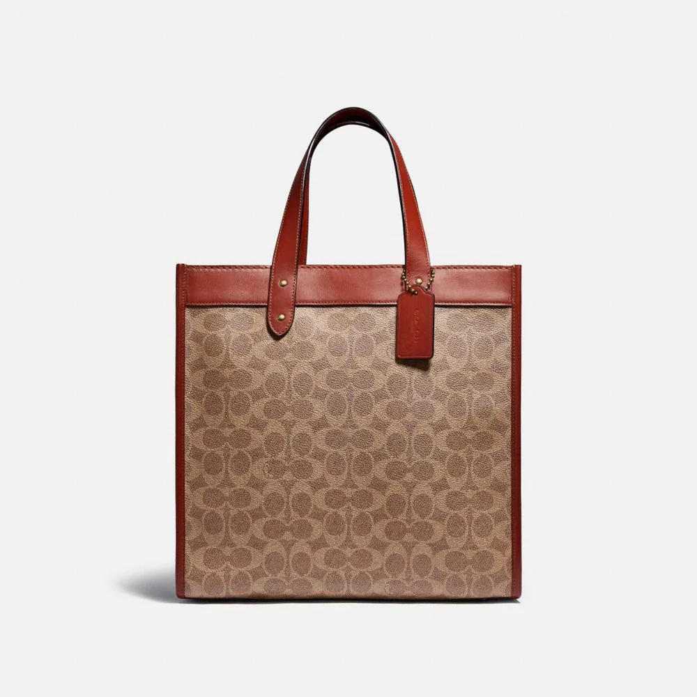 Tas Kulit Wanita Branded 2023 || Field Tote In Signature Canvas With Horse And Carriage