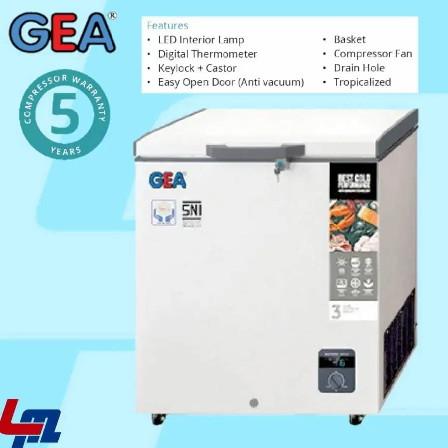 Merek Freezer Mini untuk Daging || GEA Chest Freezer AB-108-R