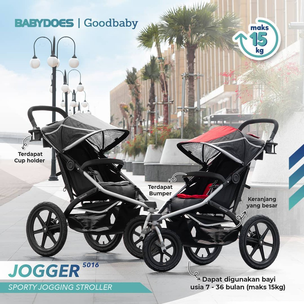 Baby Does Stroller Jogger 5016 || Sepeda Stroller Bayi Murah