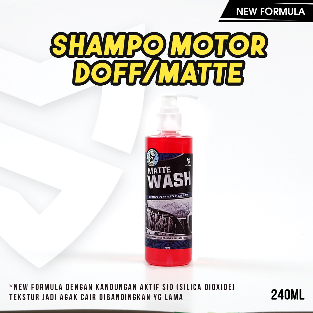 Shampo Cuci Motor Terbaik Matte Snow Wash