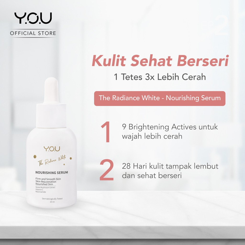 Y.O.U – The Radiance White Nourishing   Serum || Serum yang mengandung niacinamide
