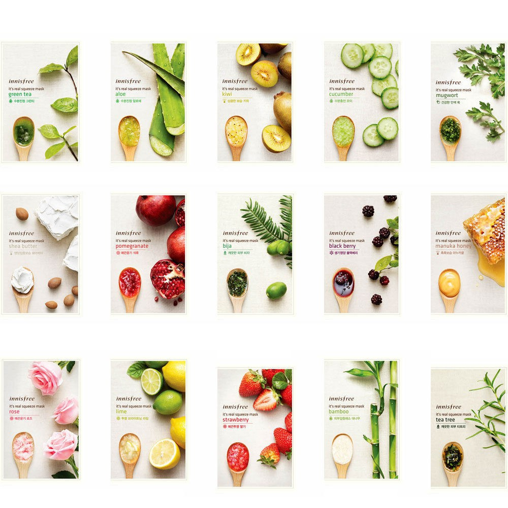 Innisfree It’s Real Squeeze Mask || Sheet Mask yang Bagus