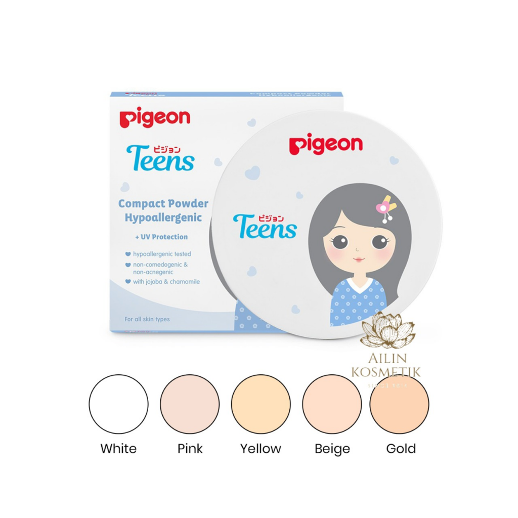 Pigeon Teens Compact Powder Hypoallergenic || Produk Kosmetik Merek Pigeon Terbaik