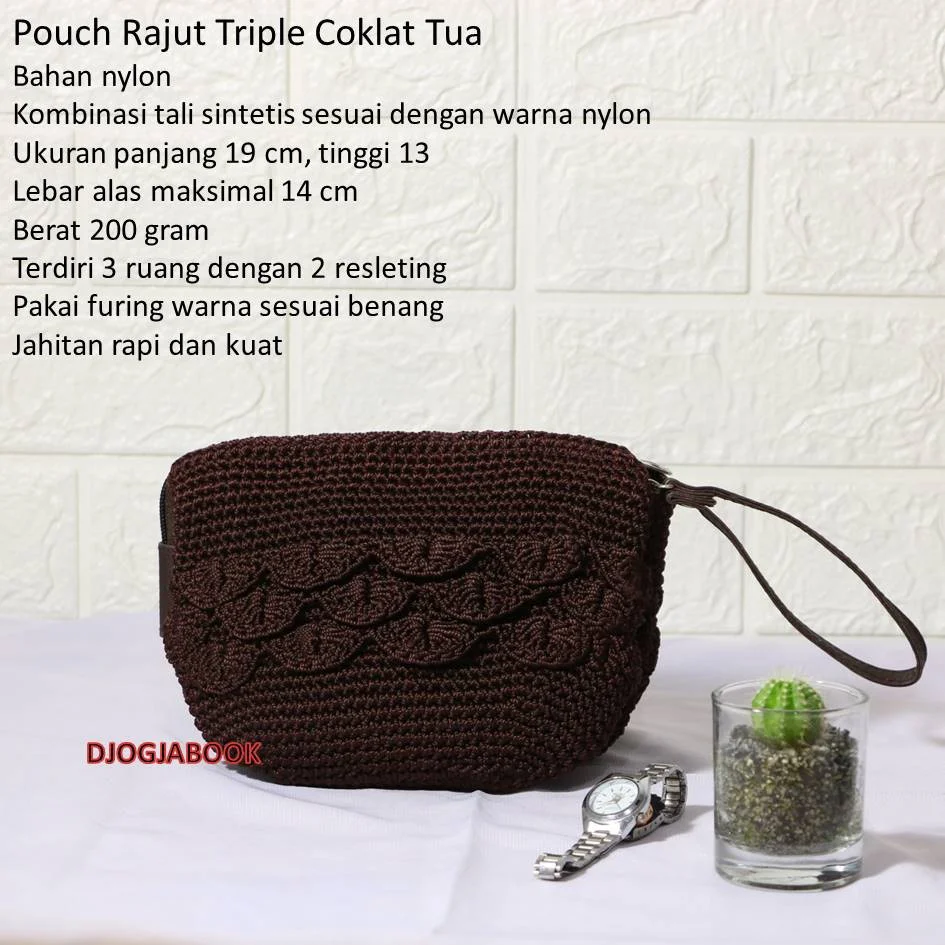 Dompet Rajut Nilon Kaay Flori (EXC) || Dompet Rajut untuk Gaya Vintage