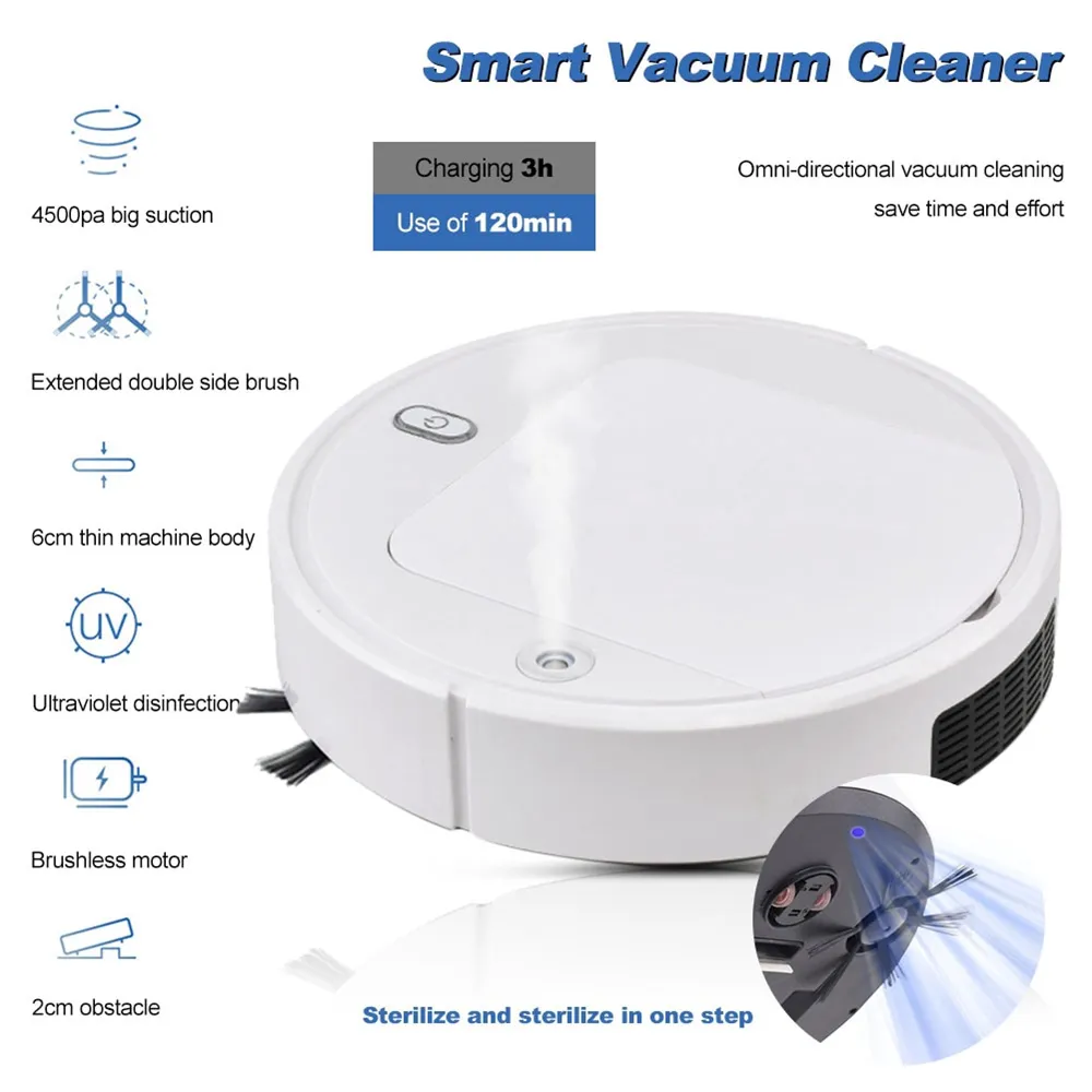4in1 Smart Robot Vacuum Cleaner || Merk Robot Vacuum Cleaner Murah Terbaik