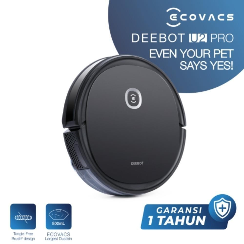 Ecovacs DEEBOT U2 PRO Robot Vacuum Cleaner Mop || Merk Robot Vacuum Cleaner Murah Terbaik