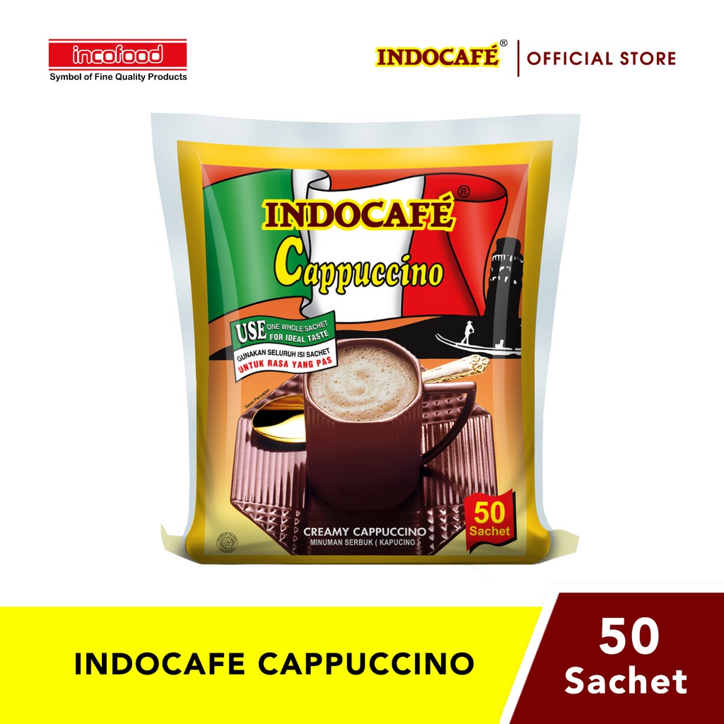 Indocafe Cappuccino || Kopi Cappuccino Sachet