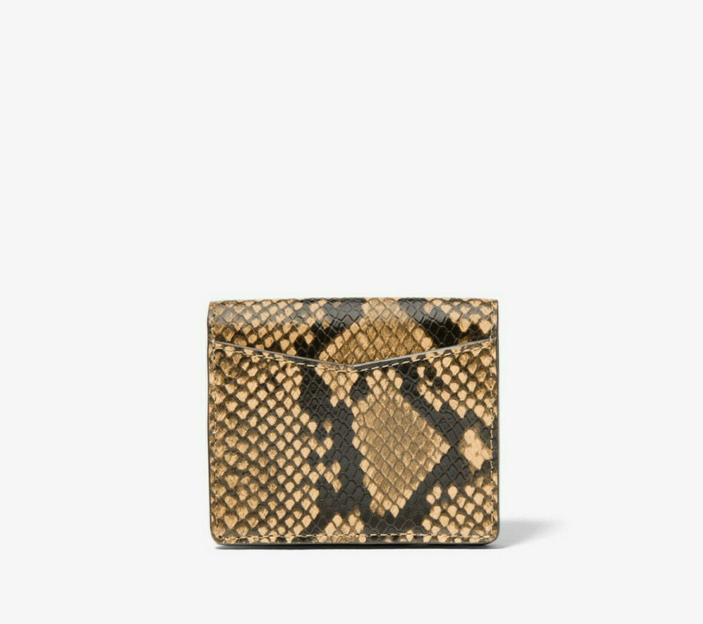 Model Dompet Michael Kors || Small Python Embossed Leather Card Case