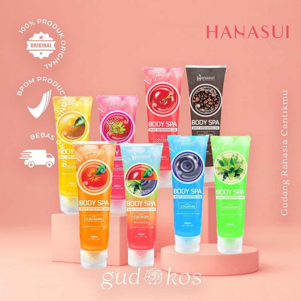 Hanasui SPA Body Peeling Gel || Produk Penghilang Daki