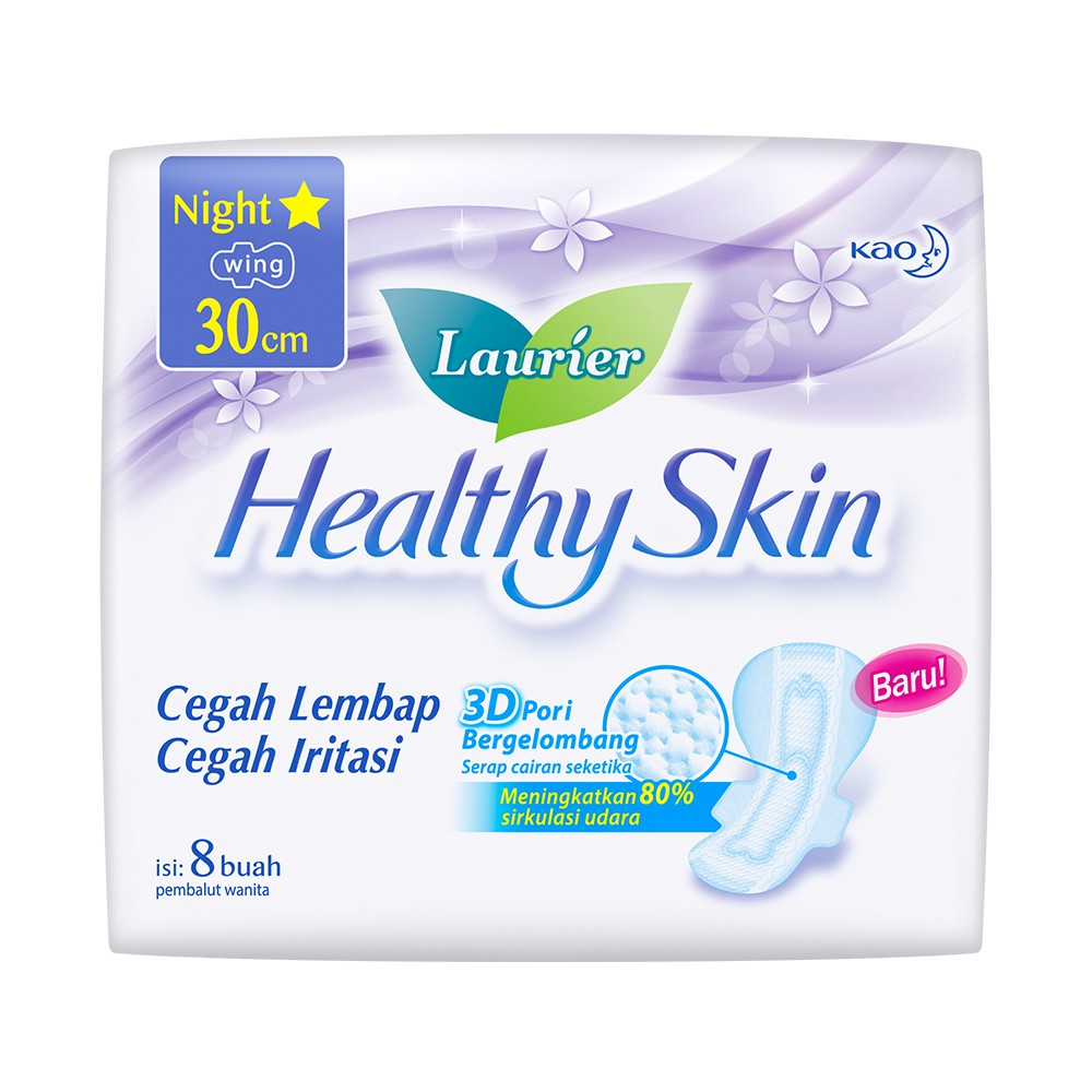 Laurier Healthy Skin Night Wing|| Pembalut yang Aman dan Tanpa Klorin