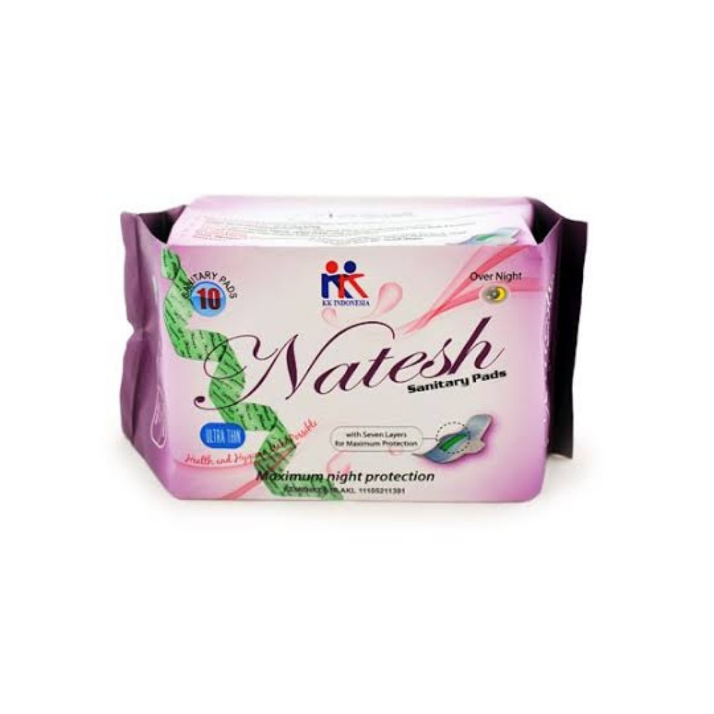KK Indonesia Natesh Pembalut Herbal Night Use|| Pembalut yang Aman dan Tanpa Klorin