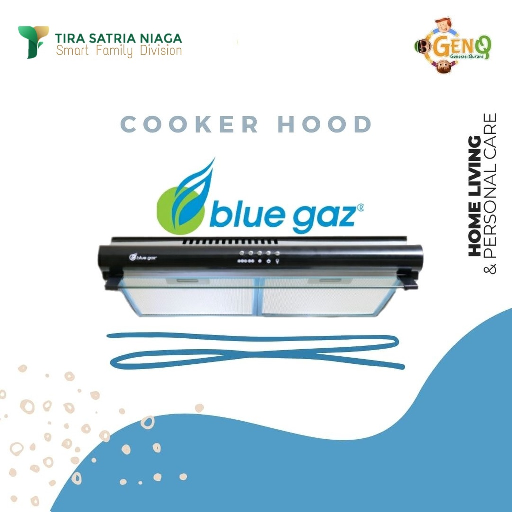 Blue Gaz Cooker Hood Crystal Series || Cooker Hood Tanpa Cerobong