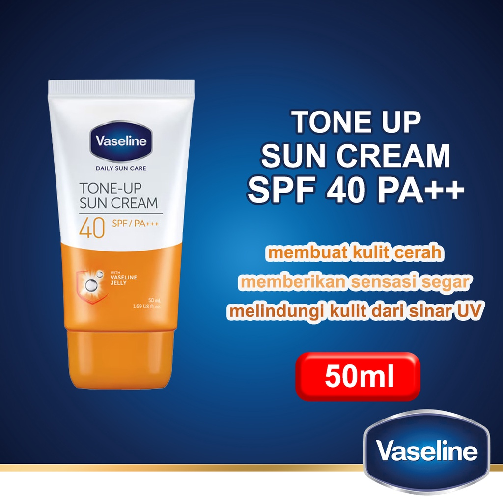 Tone Up Cream SPF 40 PA || Vaseline untuk Wajah Glowing