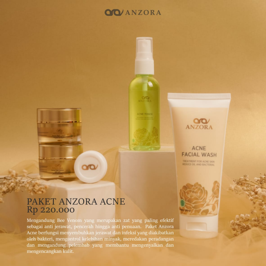Paket Anzora Acne || Produk Anzora Skincare Terbaik