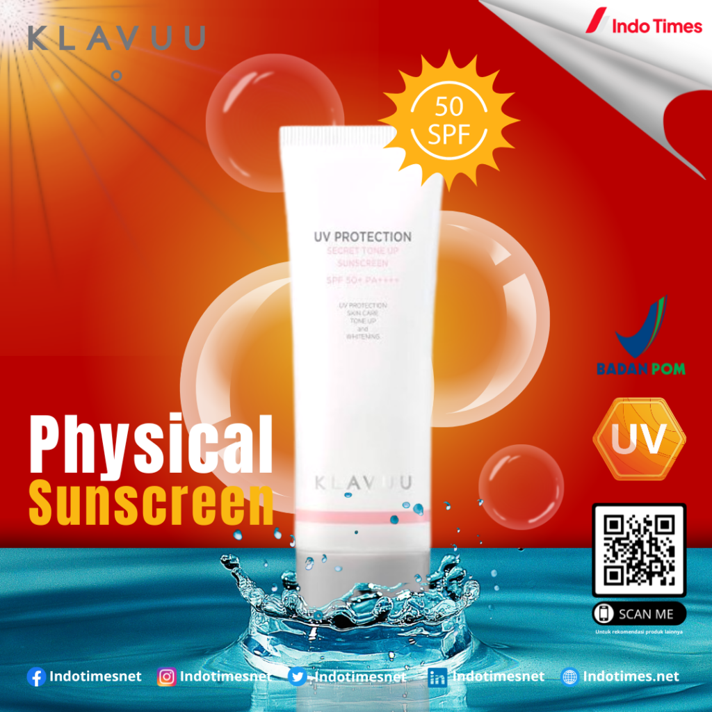 Klavuu || Physical Sunscreen Terbaik