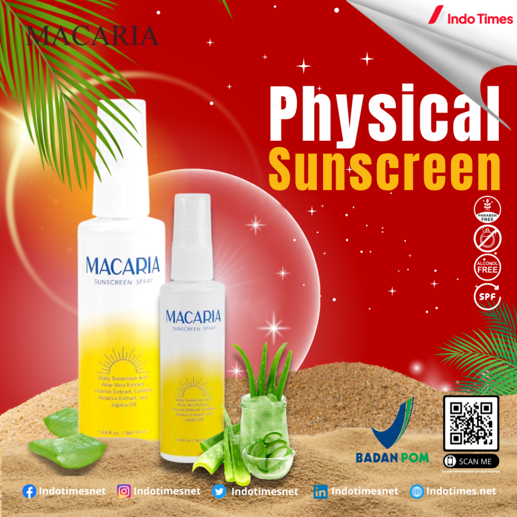 Macaria || Physical Sunscreen Terbaik