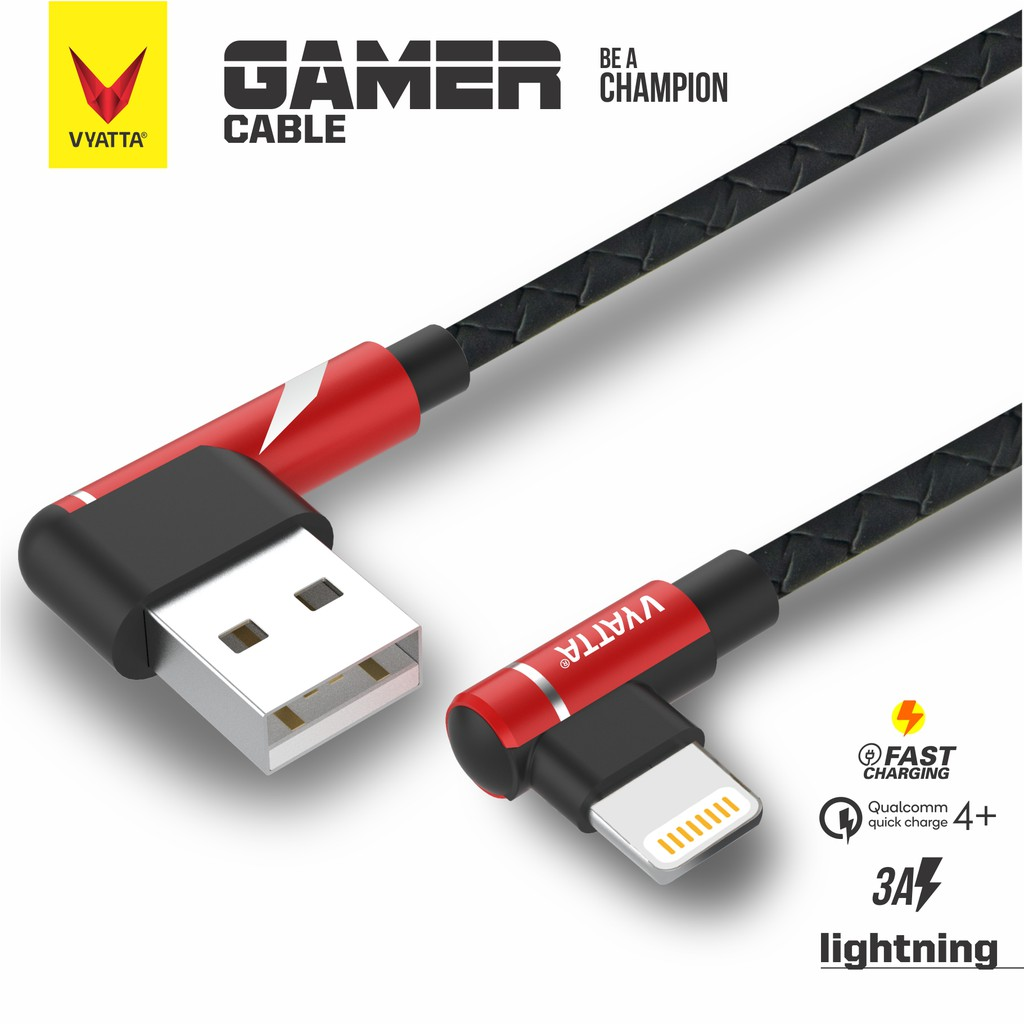 Vyatta Gamer Type C USB Cable  || Kabel USB Type C Paling Awet