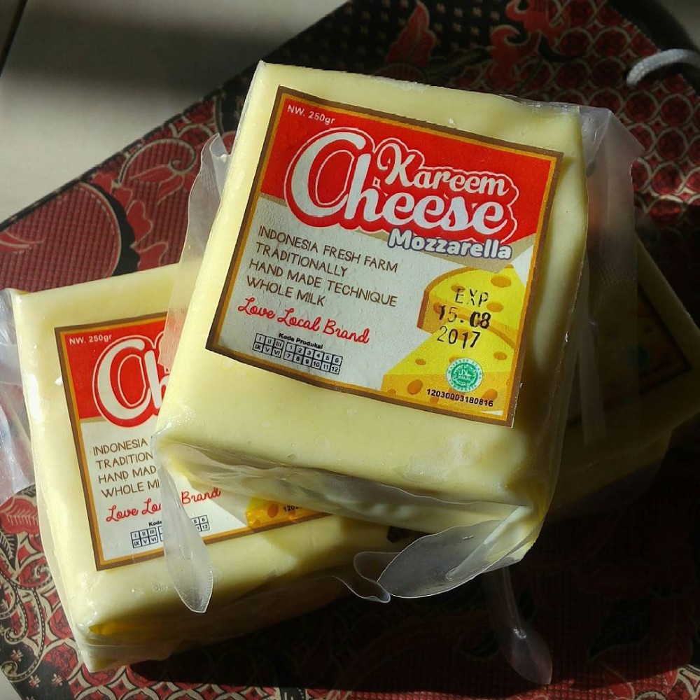 Keju Mozzarella Indonesia Kareem Cheese  || Merk Keju Mozarella Murah dan Berkualitas