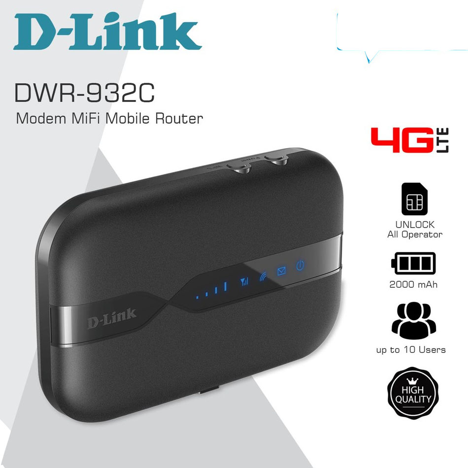 D-Link DWR 932C || Merk Modem Mifi 4G Terbaik Paling Direkomendasikan