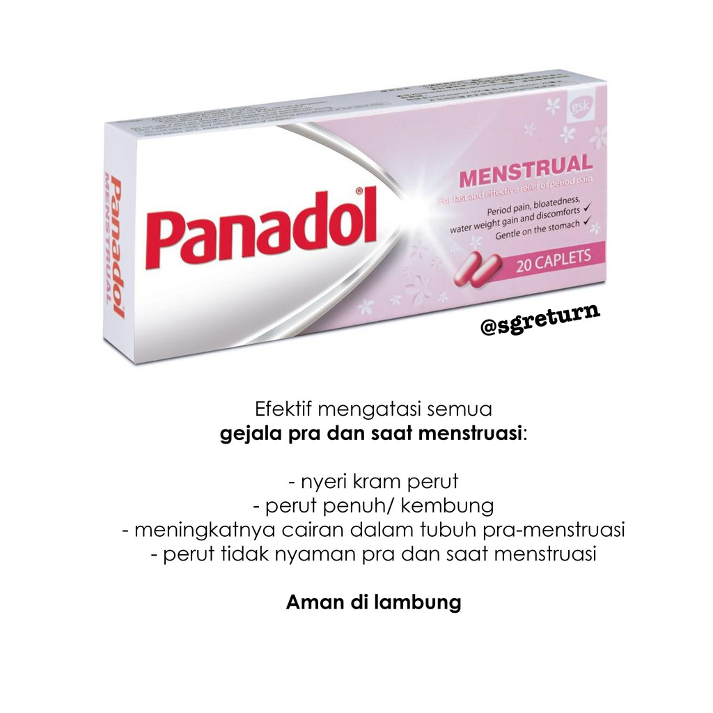 Panadol Menstrual || Obat Pereda Nyeri Haid