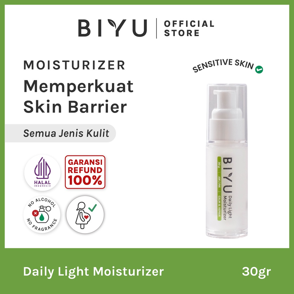 Biyu Daily Light Moisturizer (Calm & Repair) || Pelembab Non Comedogenic Terbaik