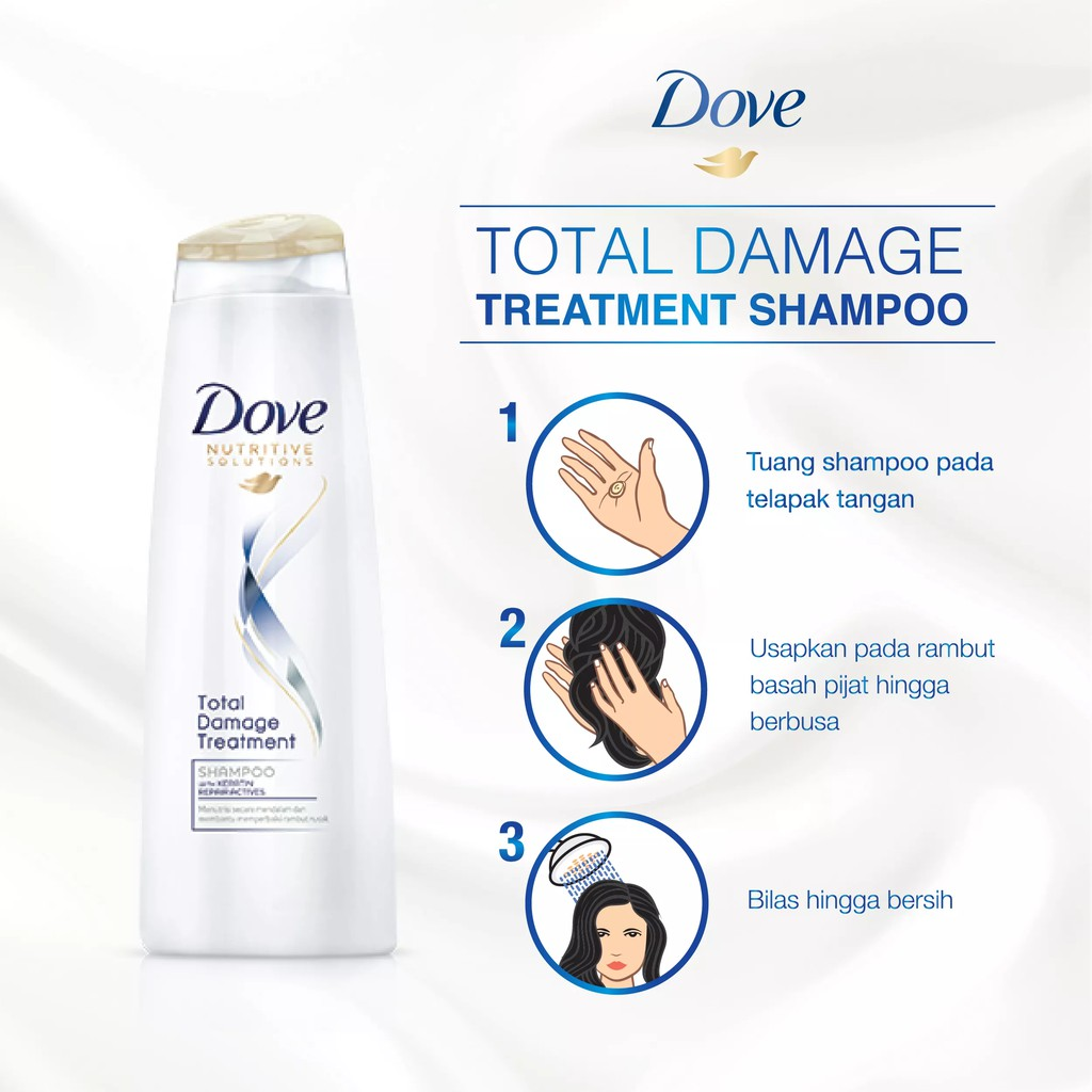 Dove Total Damage Treatment || Rekomendasi Shampo yang Mengandung Keratin 