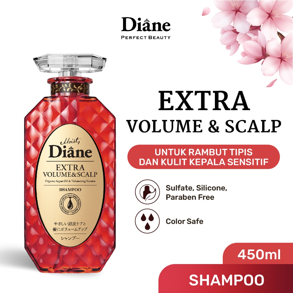 Moist Diane Perfect Beauty Extra Volume & Scalp  || Rekomendasi Shampo yang Mengandung Keratin