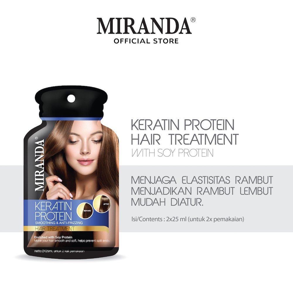 Miranda Keratin Protein Hair  || Rekomendasi Shampo yang Mengandung Keratin
