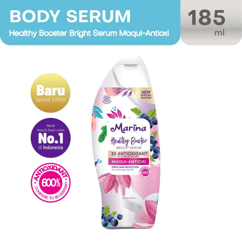 Marina Healthy Booster Body Serum Maqui Antioxi || Handbody Marina Terbaik